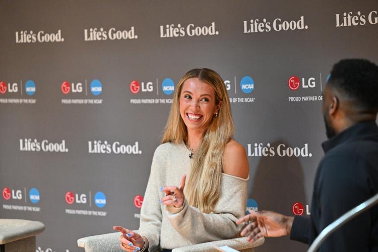Lexie Hull, WNBA free agent and NCAA Division I women's basketball champion, shares her experiences navigating mental health as a student-athlete at a special LG and NAMI-hosted event during the 2026 NCAA Men's Final Four weekend.