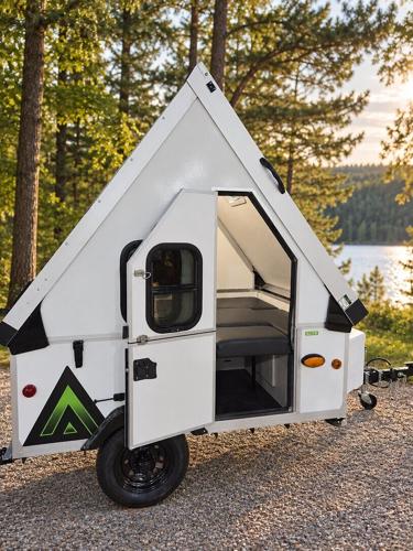 Designed to go where curiosity leads. Meet the new Alite—lightweight garageable freedom with iconic A-frame style. Full height interior under 700 pounds.