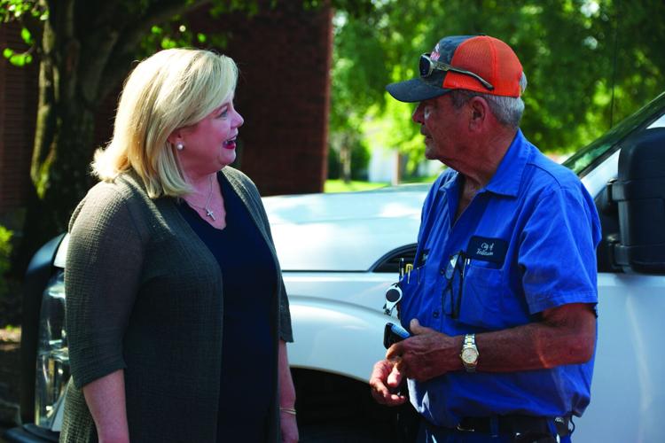 Oliver and Cavanaugh visit Tallassee to tour gas line replacement work site