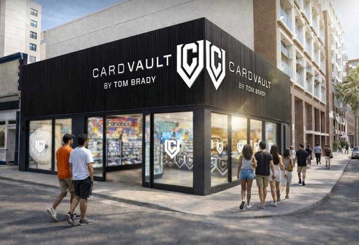 Rendering of the new CardVault by Tom Brady San Francisco Flagship. Image Credit: Courtesy of CardVault by Tom Brady
