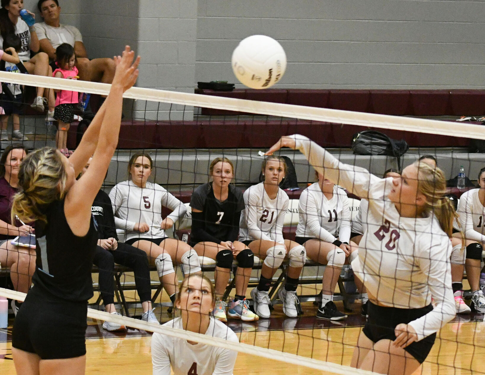 PHOTOS: Horseshoe Bend volleyball visits Elmore County