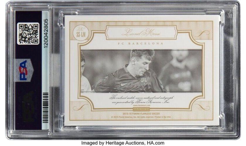 Ultra-rare signed Lionel Messi trading card sells for £411,000 at auction
