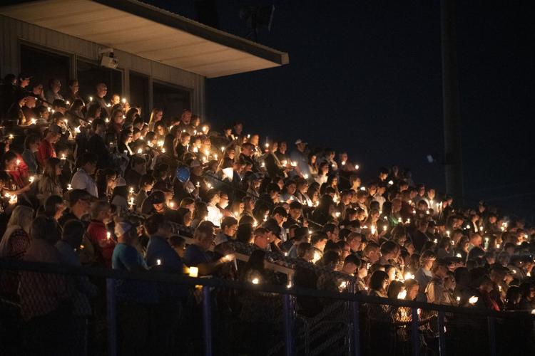 PHOTOS: Candle light vigil for Elmore County High School student Gardner Cameron
