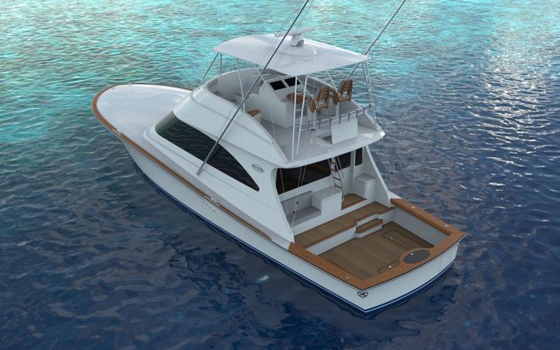 Ocean Yachts 54 White Overhead View