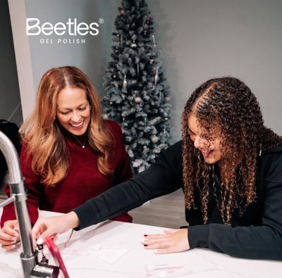 Jerzy and her mom doing nails together with Beetles Gel Polish