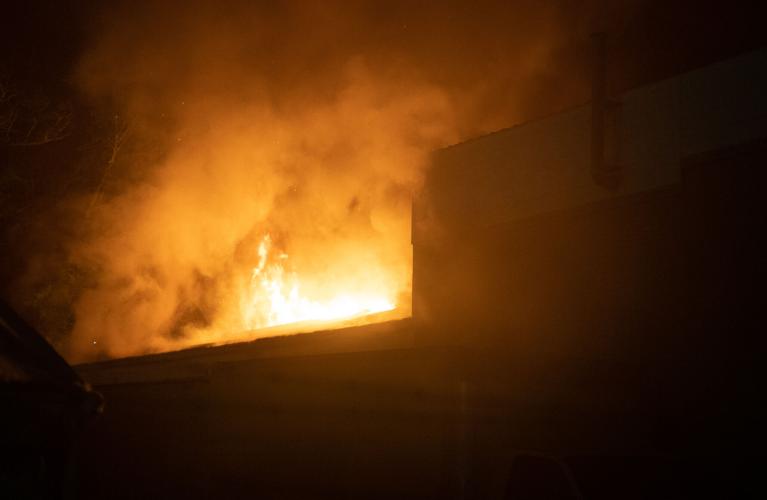Photos: Firefighters battle blaze at McGhee Furniture Warehouse