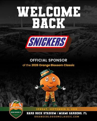 The Orange Blossom Classic (OBC) Committee is proud to announce the continued partnership with Mars Snacking as SNICKERS® returns as the Official Chocolate of the 2026 Orange Blossom Classic.
