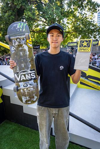 Monster Energy's Toa Sasaki Wins Skateboard Street at RSEO PDX 2026 Skateboard Competition in Portland