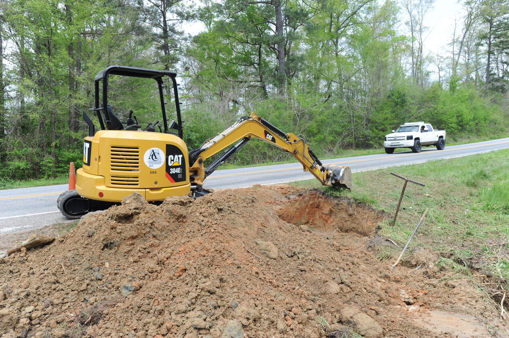 Water line causes issue on Elkahatchee Road