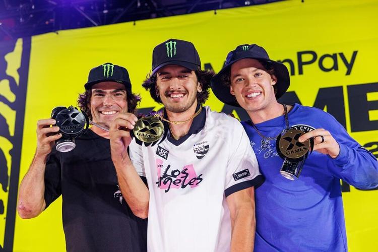 Monster Energy BMX Riders Sweep Podium in BMX Dirt at X Games New Orleans 2026 with Brady Baker Winning Gold, Mike Varga Taking Silver and Ryan Williams Earning Bronze