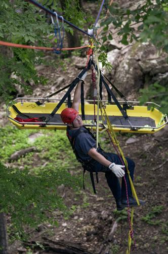 Firefighter train for technical rescues at the Sportsplex