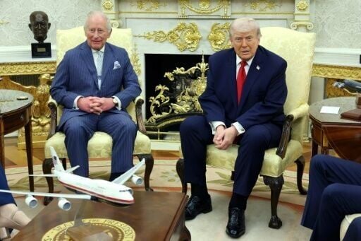 King Charles III and President Donald Trump chatted in the Oval Office
