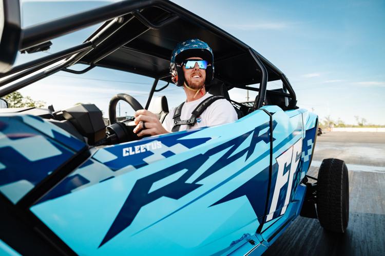 Polaris Teams Up with Cleetus McFarland and His Motorsports Community (Custom vehicles shown; stock models not intended for racing and stunts. Vehicles not intended for use on pavement.)