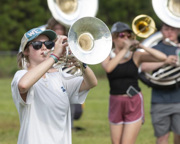 PHOTOS: Wetumpka High Pride of the Tribe Band prepares for halftime show