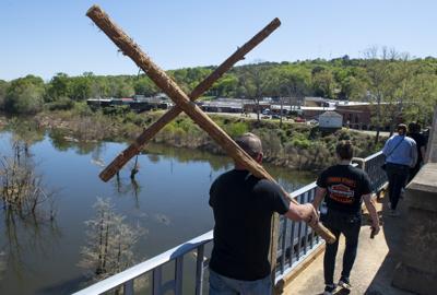 WALKING WITH JESUS Methodist church visits downtown Wetumpka with crosses and prayers