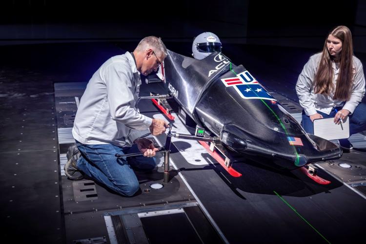Honda engineers have been working closely with USA Bobsled/Skeleton coaches and athletes inside the Honda Automotive Laboratories of Ohio (HALO) wind tunnel, utilizing advanced aerodynamic testing to help the team enhance performance and speed.