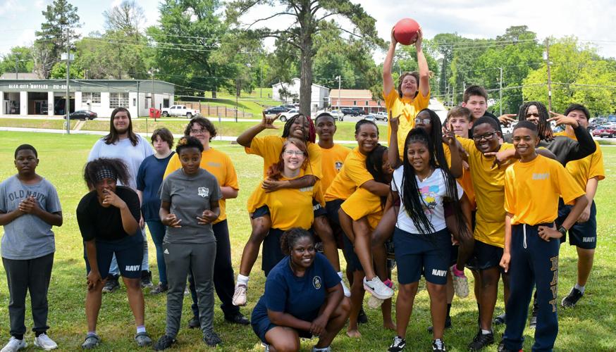 PHOTOS: Benjamin Russell Navy JROTC plays kickball