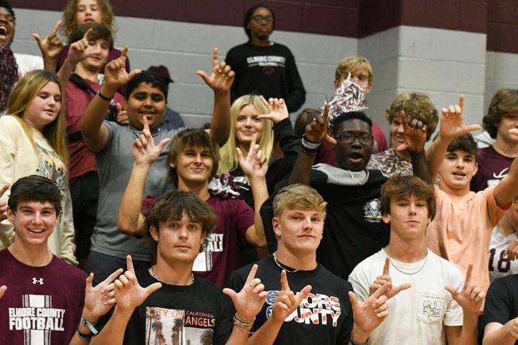 PHOTOS: Horseshoe Bend volleyball visits Elmore County