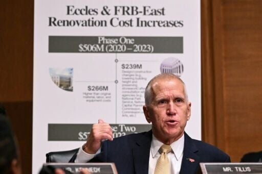 Republican Senator Thom Tillis had vowed to block Federal Reserve appointments until a probe into chairman Jerome Powell involving renovation costs is resolved