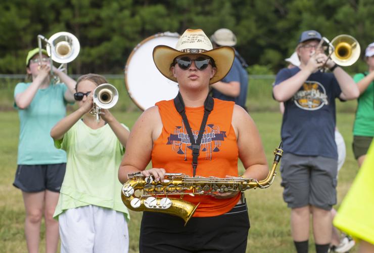 PHOTOS: Wetumpka High Pride of the Tribe Band prepares for halftime show