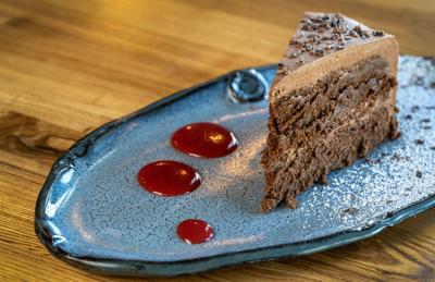Flourless Chocolate Cake with Chocolate Orange Mousse