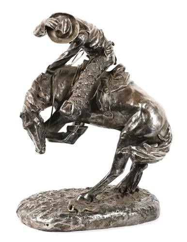 Sculpture titled The Rattlesnake by Frederic Remington ($86,100)