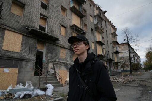 Growing up amid the ruins:Bohdan Levchykov, 15, in his hometown Balakliia