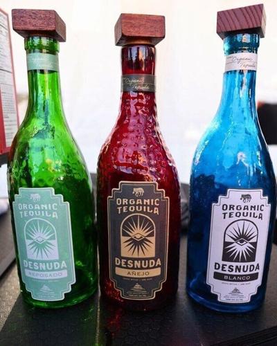 Desnuda Organic Tequila uniquely bottled to include its own playlist on Spotify.