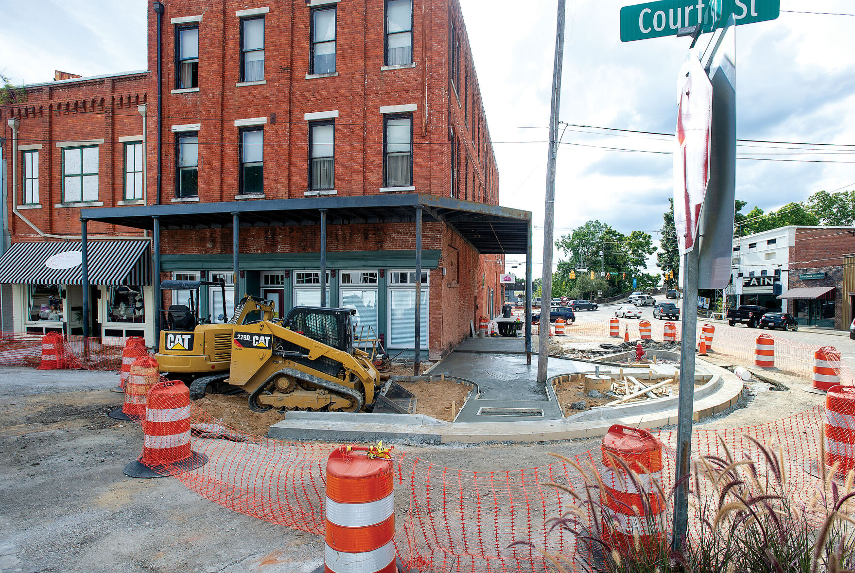 Downtown streetscape project well underway