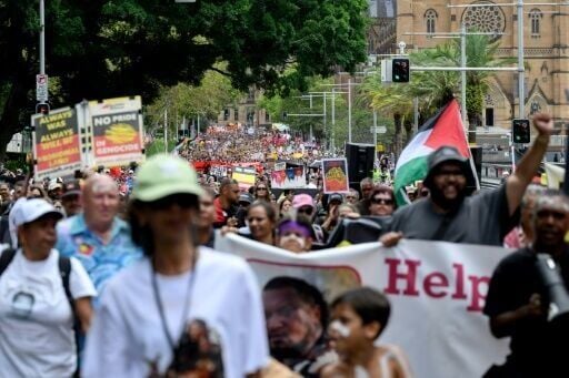 Many protesters joined "Invasion Day" rallies in Sydney and other cities on Australia Day