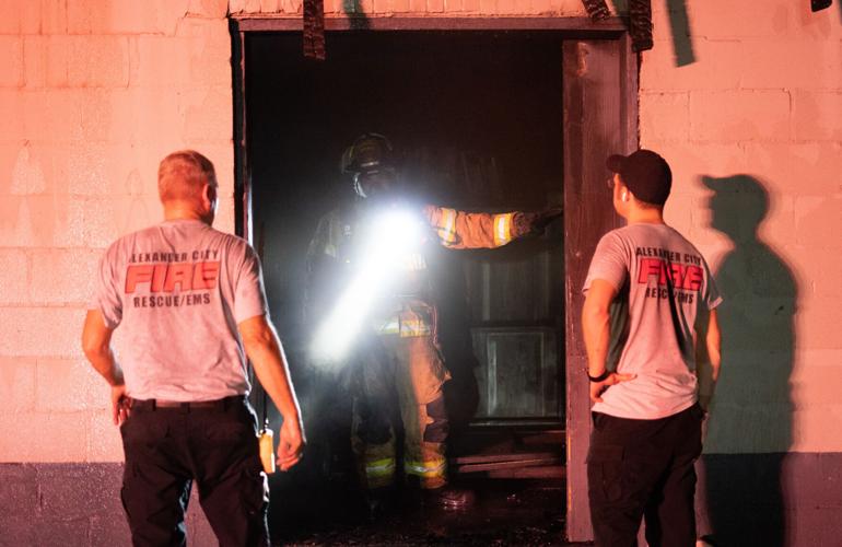 Photos: Firefighters battle blaze at McGhee Furniture Warehouse