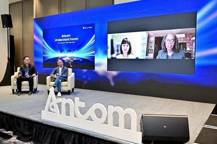 (L-R) Jenner Balagot, Director of Global Affairs and Strategic Development for the Americas of Ant International; Leiming Chen, Senior Vice President and Chief Sustainability Officer of Ant International; Fan Li, Head of Responsible Supply Chain, Greate...