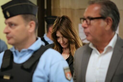 The ex-president's wife Carla Bruni-Sarkozy was in the courtroom