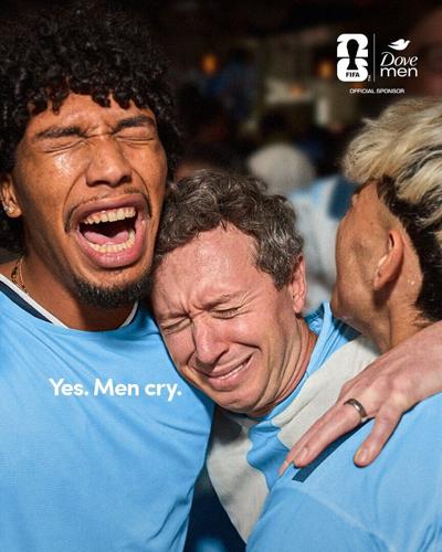 Dove Men+Care Celebrates the Emotion Behind Men’s World Cup Tears  (Dove Men+Care and Getty Images)