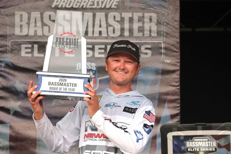 Georgia pro Caleb Hudson has won the 2026 Pro-Guide Batteries Elite Series Rookie of the Year title with a season-long total of 621 points.