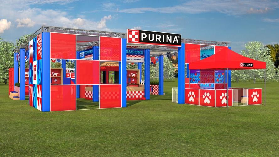 Rendering shows FIFA Fan Festival™ Kansas City’s interactive pet experience, which features free pet apparel, gifts from Purina's portfolio brands and Leap of Paws, an interactive challenge comparing attendees’ jumps to the abilities of dog/cat breeds a...