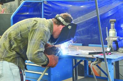 Welding students make sparks fly