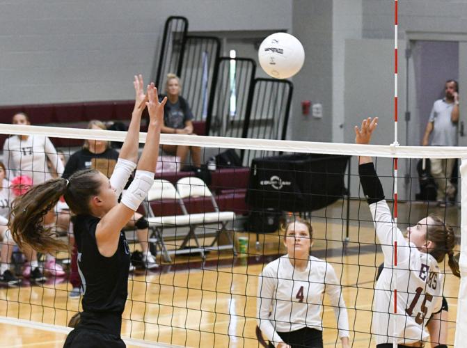 PHOTOS: Horseshoe Bend volleyball visits Elmore County