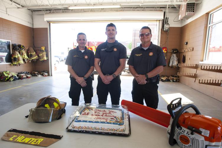 Hunter retires from fire department after 25 years