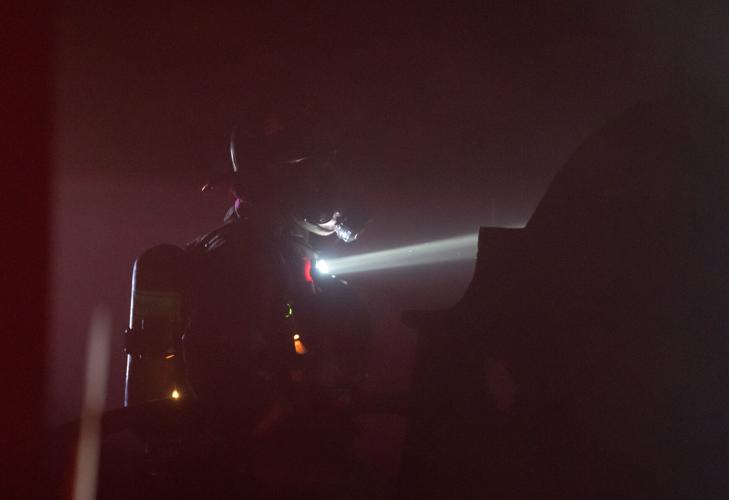 Photos: Firefighters battle blaze at McGhee Furniture Warehouse