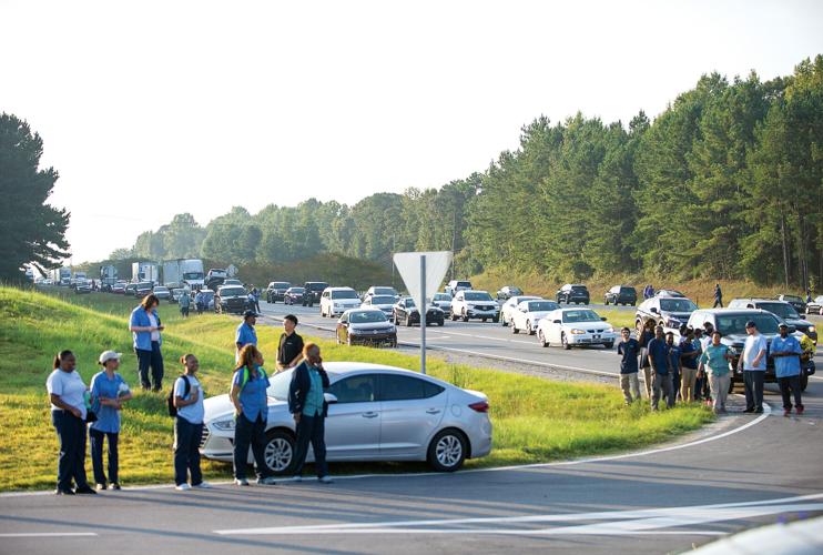 Gas leak causes evacuation at industrial park