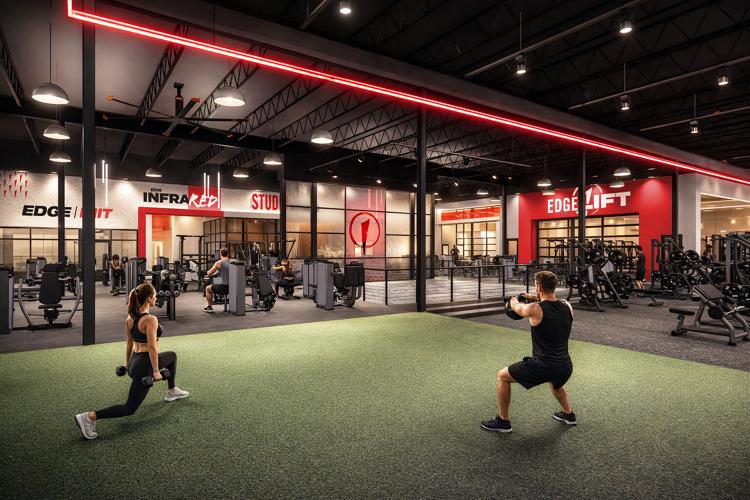 The Edge Fitness Clubs' first club under new Amplified concept in Johnston, Rhode Island, opening later this year.