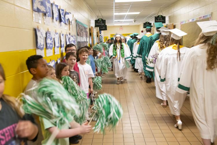 PHOTOS: Holtville High seniors walk through elementary, middle and high schools