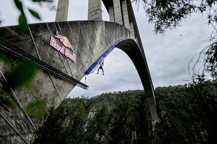 Thomas Van Tonder seen during the Red Bull Bridge Bars at Bloukrans Bridge in South Africa on October 26, 2026.