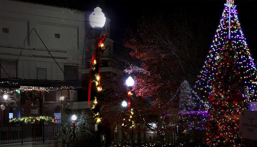 Community members light up the town for Christmas