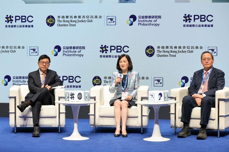 The fourth plenary, entitled “Two Playbooks, One Goal: Navigating Social Mobility in Asia’s Twin Cities”, was moderated by The Hon Mrs Regina Ip, Convenor of the Non-official Members of the Executive Council of the HKSAR Government (centre). It featured...