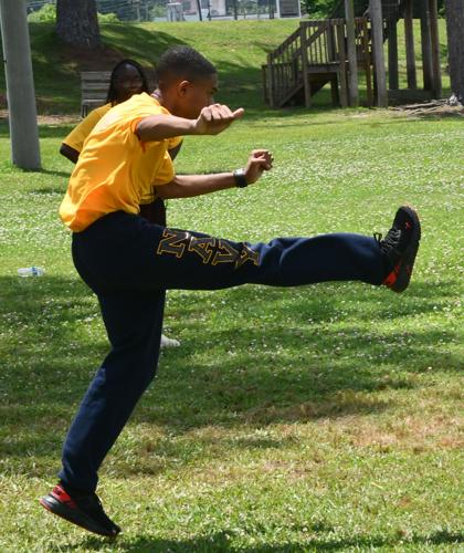PHOTOS: Benjamin Russell Navy JROTC plays kickball