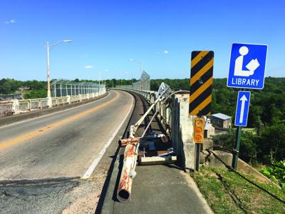 Light on Fitzpatrick bridge falls