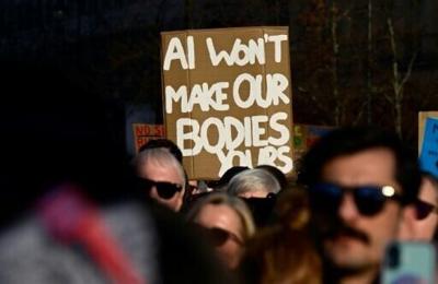 Demonstrators took to streets in Berlin earlier this week to protest AI being used to create sexually-explicit deepfakes