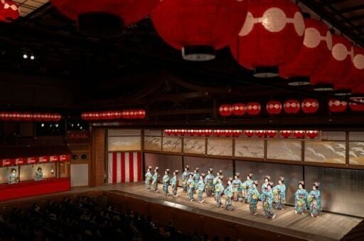 Geishas and apprentices called maikos have been donning elaborate costumes and fluttering fans since the Miyako Odori -- or "capital city dance" -- first started in 1872